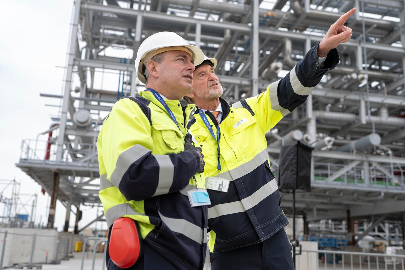 bezoek Jim Ratcliffe en Bart De Wever